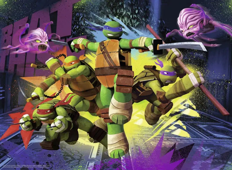 XXL Kinderpuzzle Ninja Turtles 150 Teile - 2