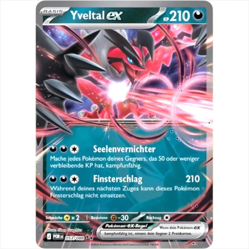 Yveltal ex POR DE 053/088 Optimale Ordnung Mega Entwicklung kaufen - 1
