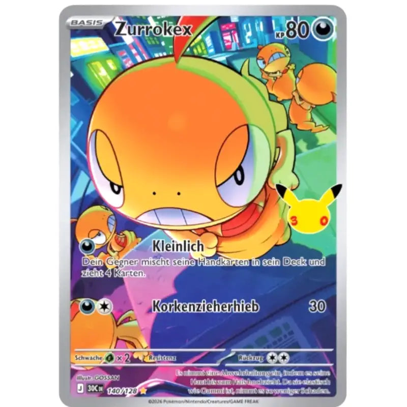 Zurrokex J 30CDE 141/128 | Pokémon 30 Jahre Sammelkarte - 1